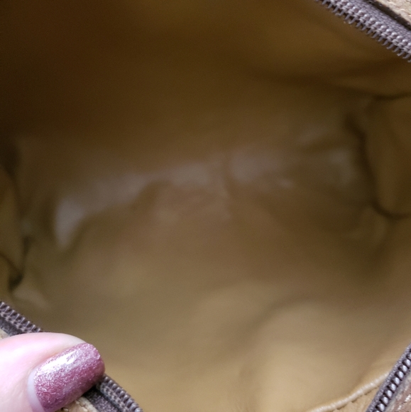 Auth Vintage Gucci red and green stripe clutch bag - Picture 5 of 8